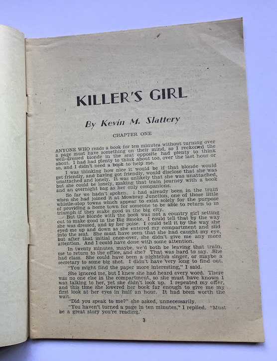 KILLERS GIRL Action Detective Australian Pulp Fiction Crime book 1950s 1st edition
